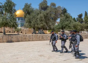 כוחות מג״ב במחנה הפליטים שועפאט 