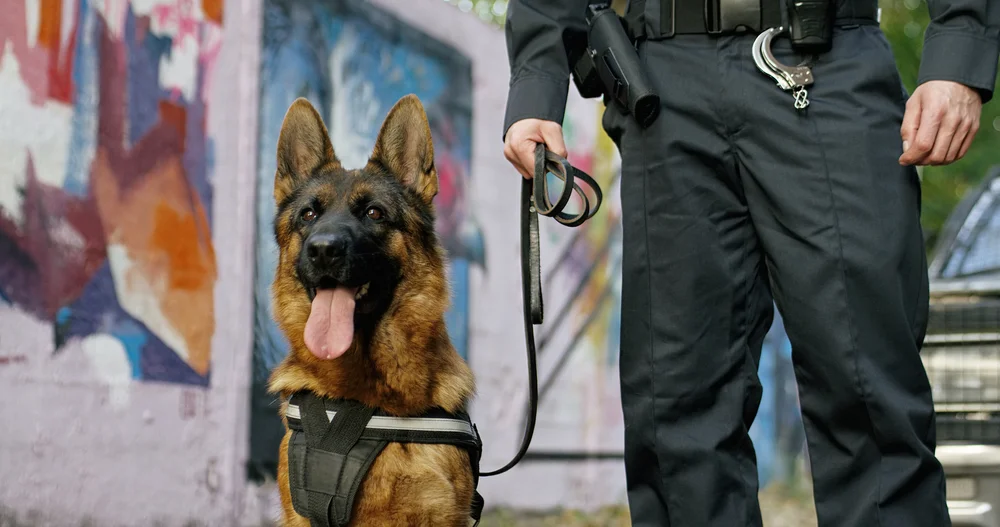 כלב משטרתי איתר חומרים מסוכנים בבית חשוד