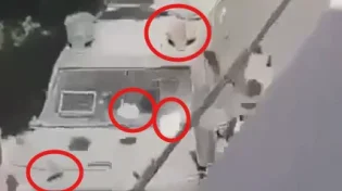המחבלים רוגמים בסלעים והג'יפ נמלט