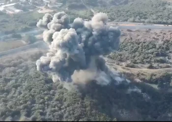 תיעוד מהשמדת מנהרה בדרום לבנון 