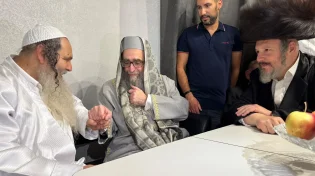 הרב שלום ארוש והרב יאשיהו פינטו נפגשו באומן