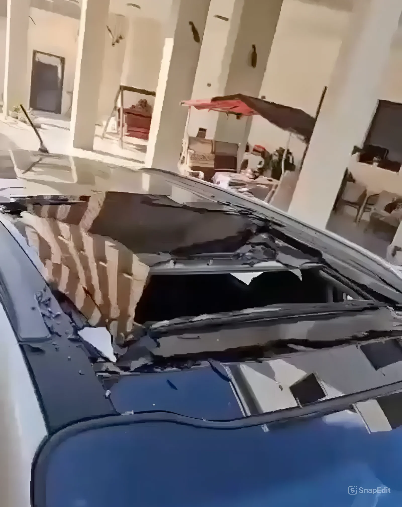 נזק בכפר מג'ד אל-כרום עקב מטח הטילים לצפון 