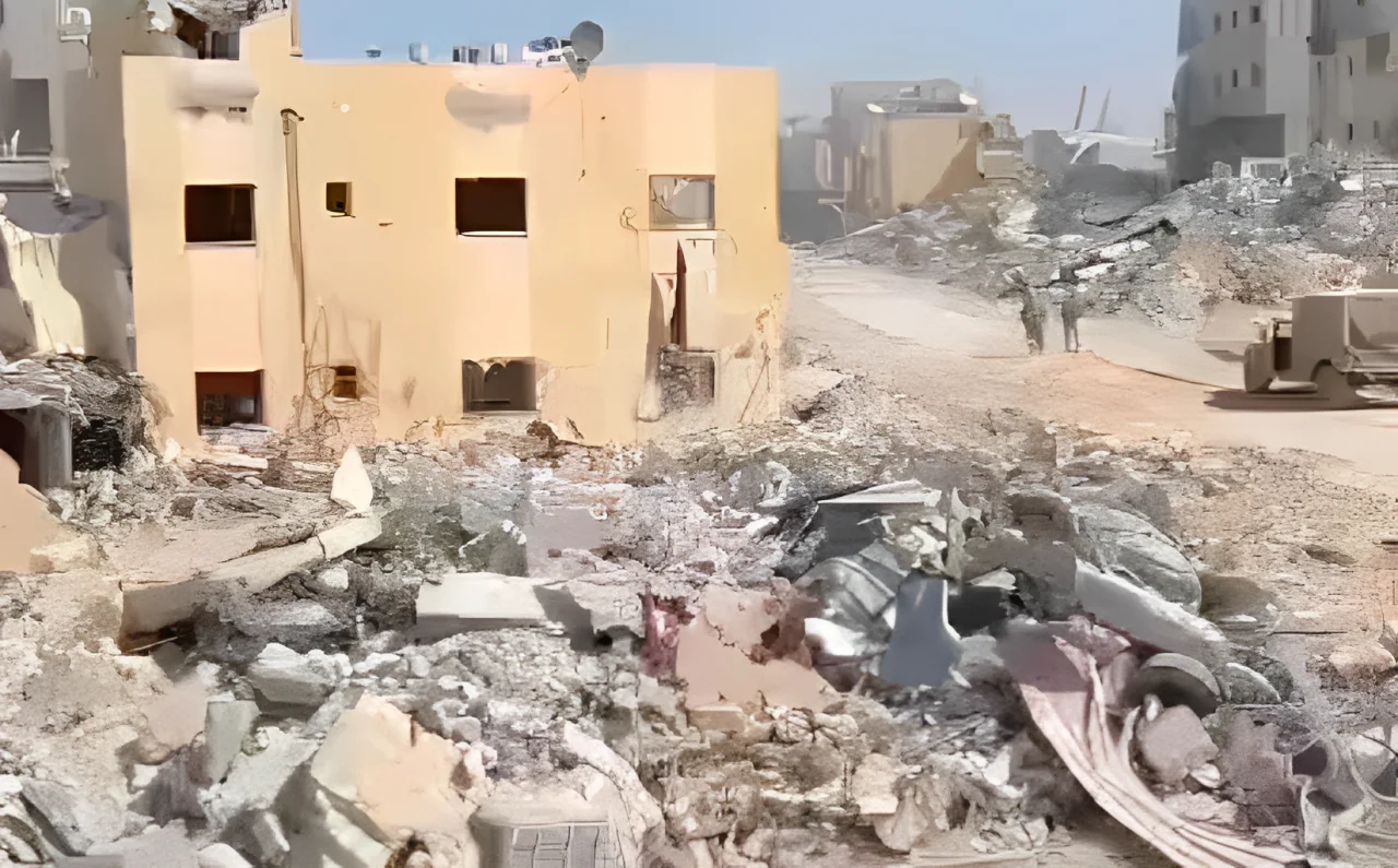 תיעוד מהנקודה בה חוסל סינוואר 