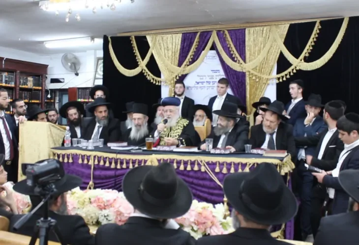 הקבלת פני רבו בנשיאות מרן הראש"ל הרב יצחק יוסף שליט"א