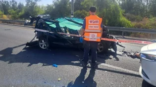 טרגדיה: בן 3 נהרג בתאונת דרכים סמוך למחלף דניאל 