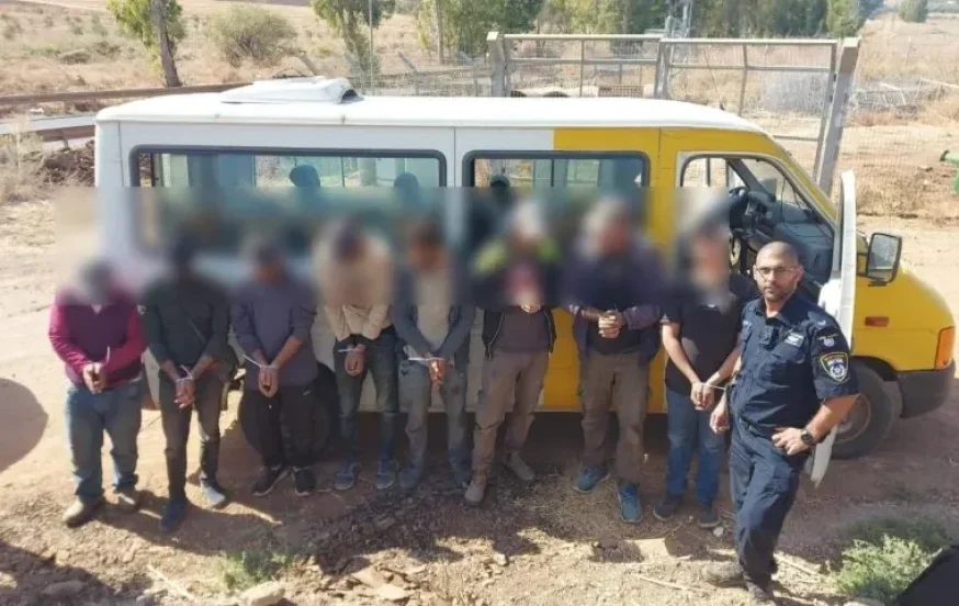 מבצע משטרתי: שמונה שוהים בלתי חוקיים נעצרו ביבנאל מבצע משטרתי: שמונה שוהים בלתי חוקיים נעצרו ביבנאל