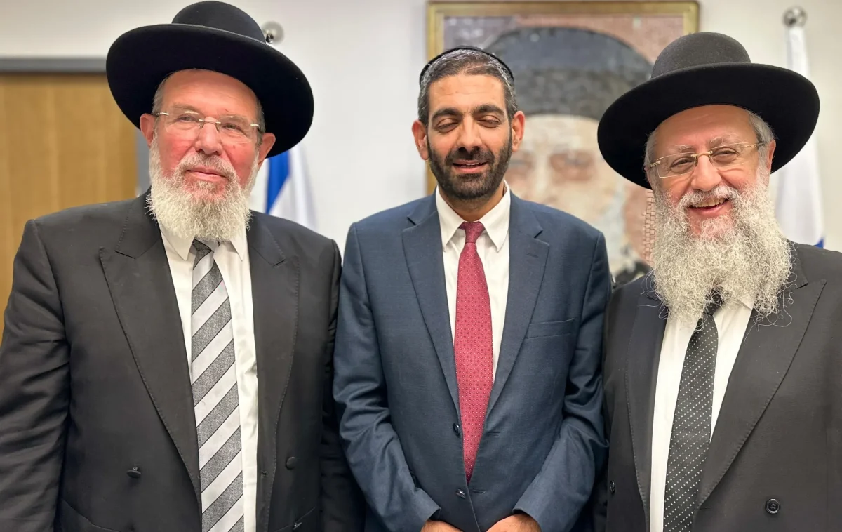 הראשל״צ הרב דוד יוסף בהצהרה משותפת עם הרב האשכנזי הנבחר, הרב קלמן בר