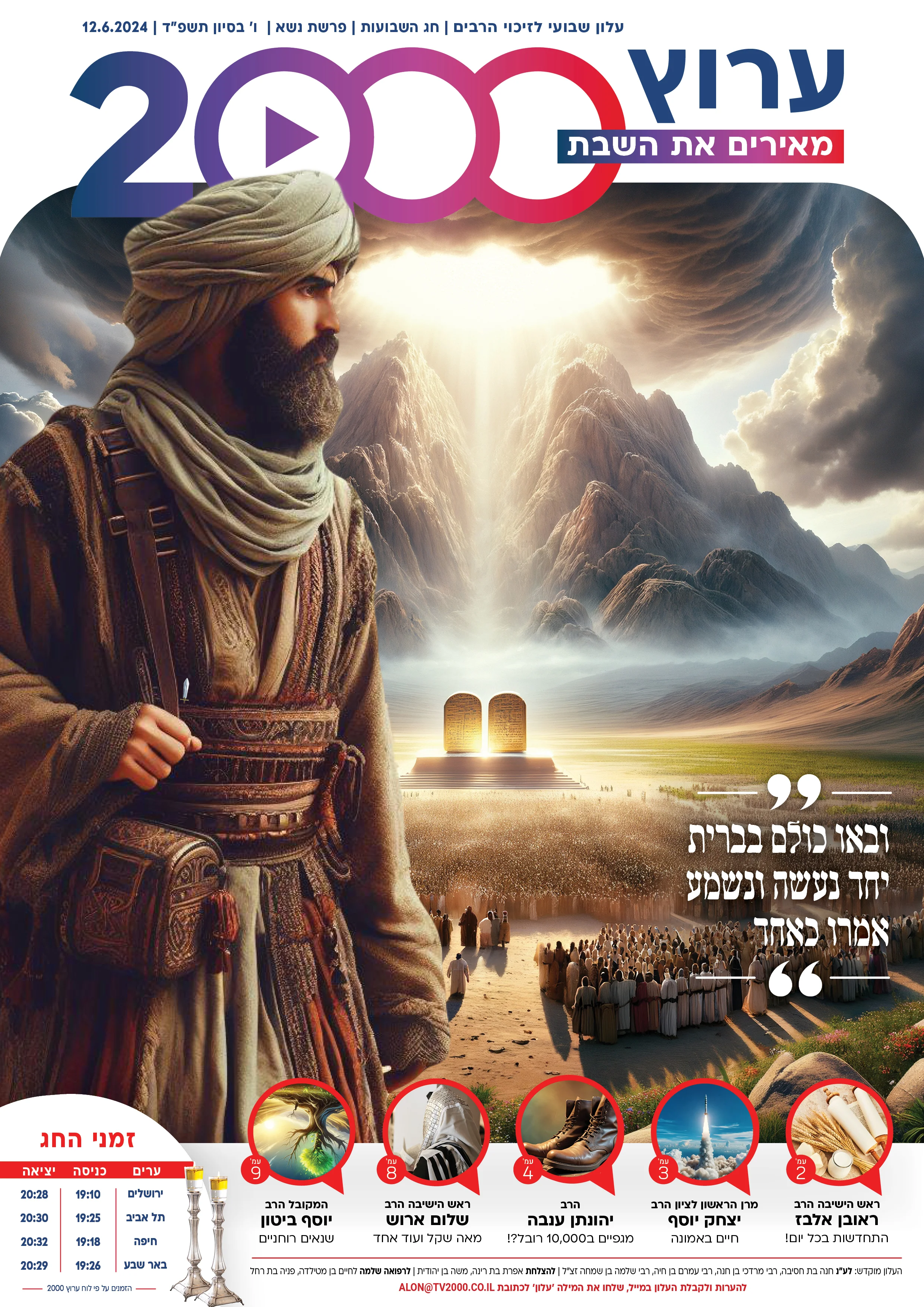 מגזין ערוץ 2000, פרשת נשא תשפ"ד