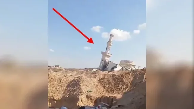 צפו: "מגדל פיזה" בעזה