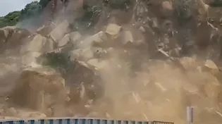 מפולת סלעים דרמטית בטייוואן: הטבע חושף את עוצמתו