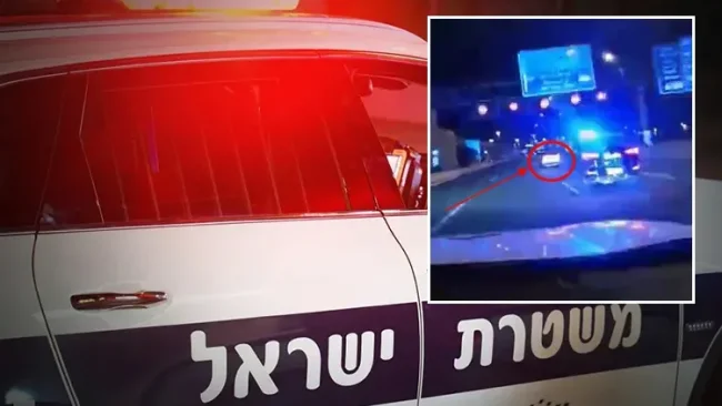 צפו: מרדף משטרתי אחר שב"ח מג'נין שהוביל לרכב גנוב