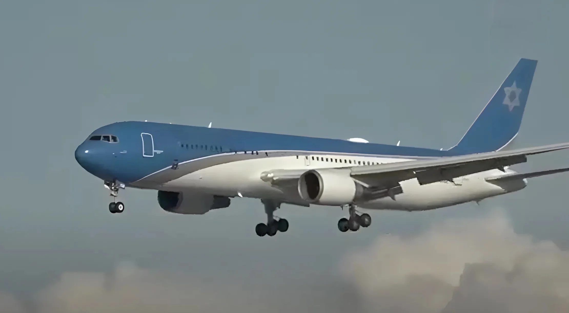 טיסת אימון מפתיעה של מטוס ראש הממשלה