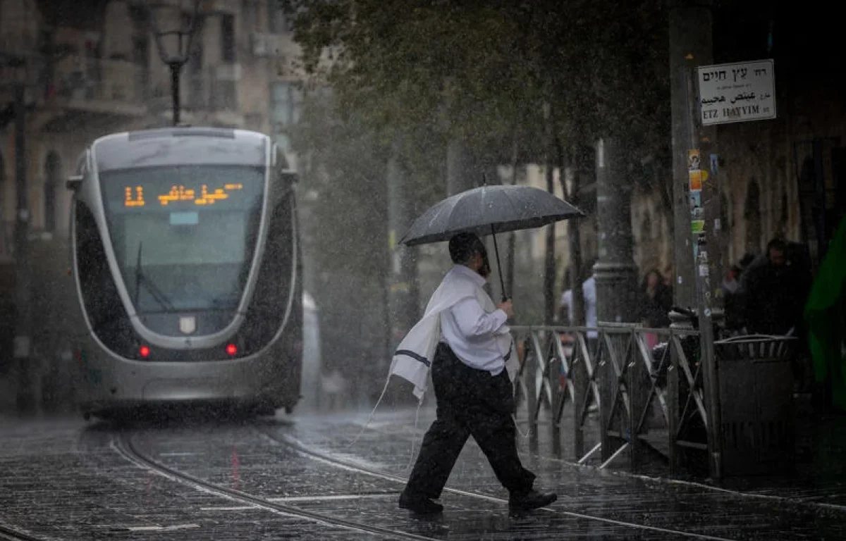 גל גשמים עז ישטוף את ישראל בימים הקרובים