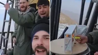 מדהים: הדלקת נר חנוכה בפסגת החרמון הסורי