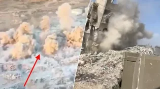 איך מפילים בניינים ענקיים בעזה בכמה שניות? צפו בתיעוד המרהיב