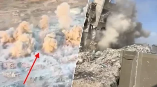 איך מפילים בניינים ענקיים בעזה בכמה שניות? צפו בתיעוד המרהיב