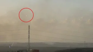 שיגור טיל מעזה לעבר שטח ישראל תועד במצלמות