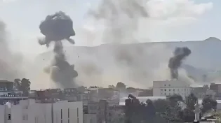 תיעוד דרמטי: תקיפות הקואליציה בצנעא