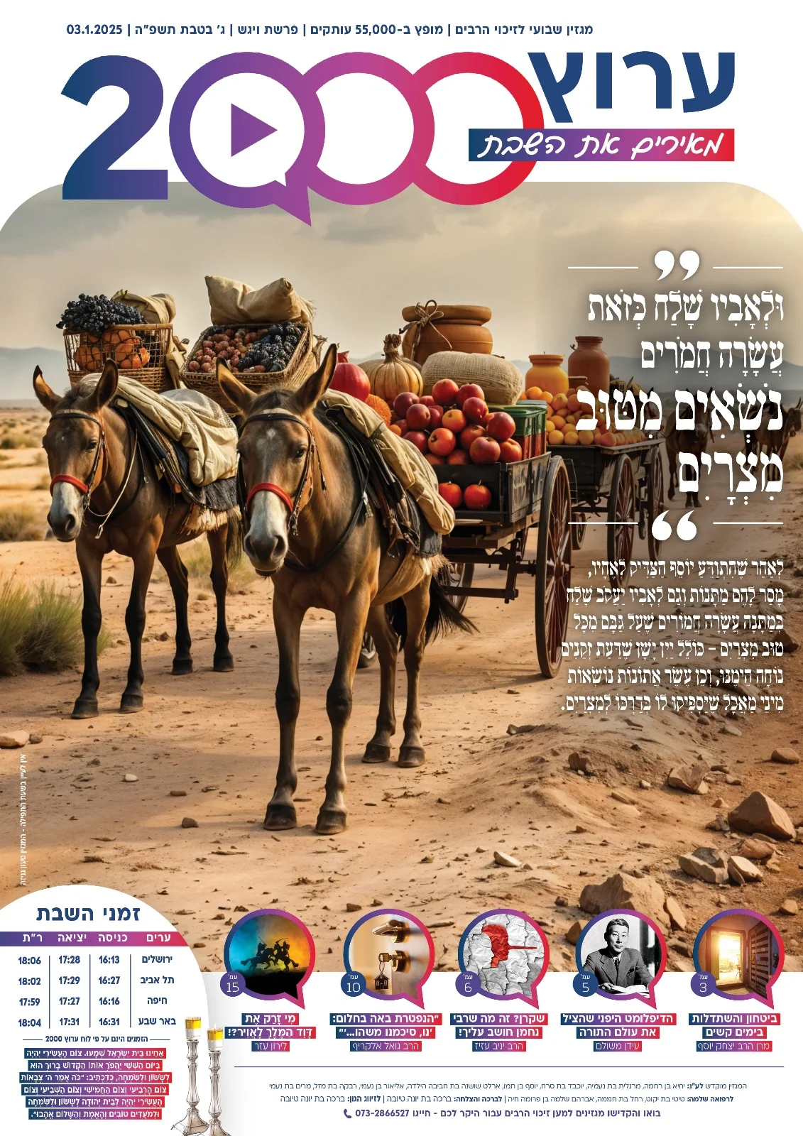 מגזין ערוץ 2000  - פרשת ויגש