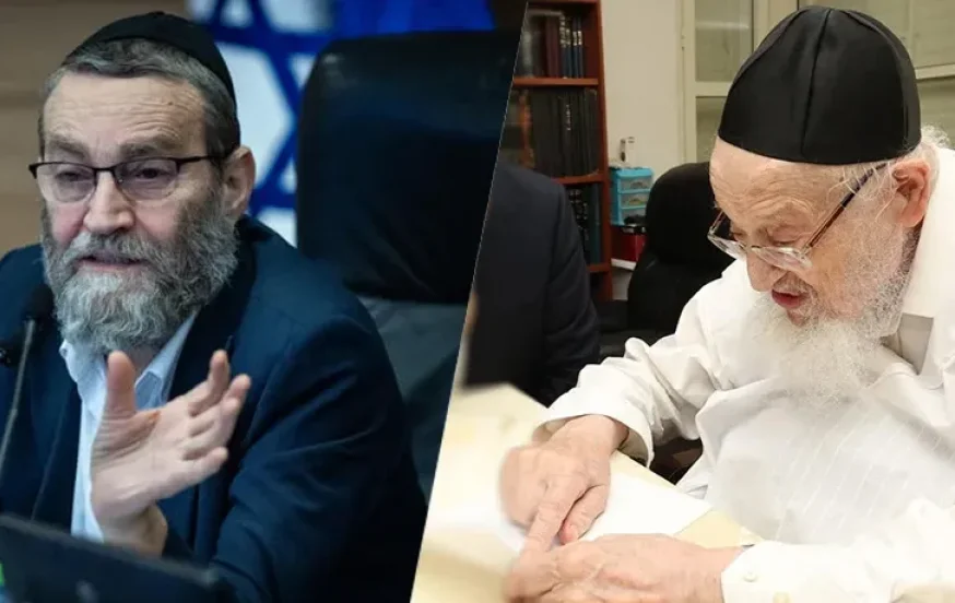 גפני בשיחה עם מרן הרב ברגמן על חוק הגיוס - "בלי זה אין לנתניהו ממשלה" גפני בשיחה עם מרן הרב ברגמן על חוק הגיוס - "בלי זה אין לנתניהו ממשלה"
