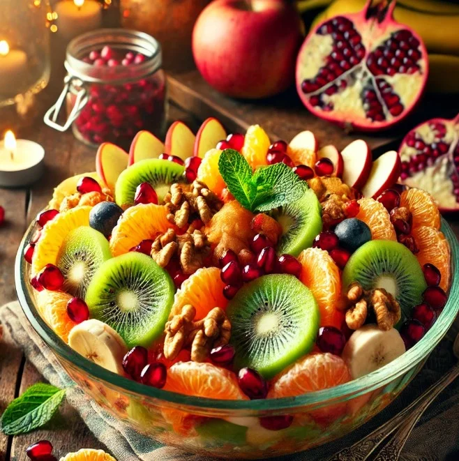 מתכון לסלט פירות חורפי וטעים