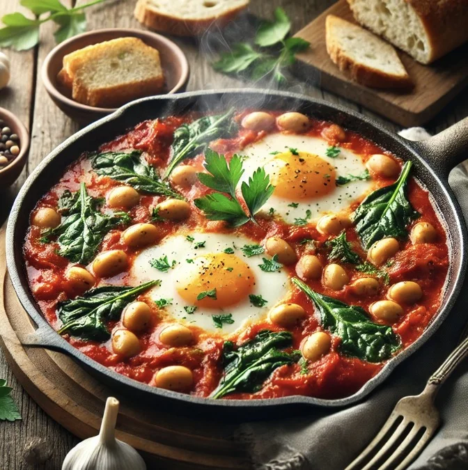 אוהבים שקשוקה? אתם הולכים לעוף על גרסת הפול והתרד   