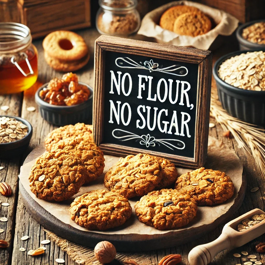 מתכון לעוגיות גרנולה ללא קמח וללא סוכר 