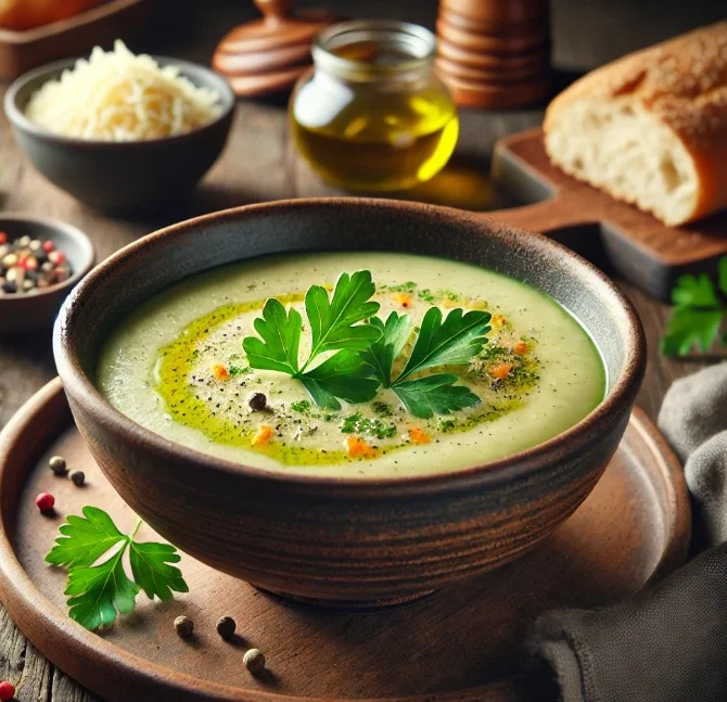 מתכון למרק ירקות מוקרם בסגנון איטלקי  