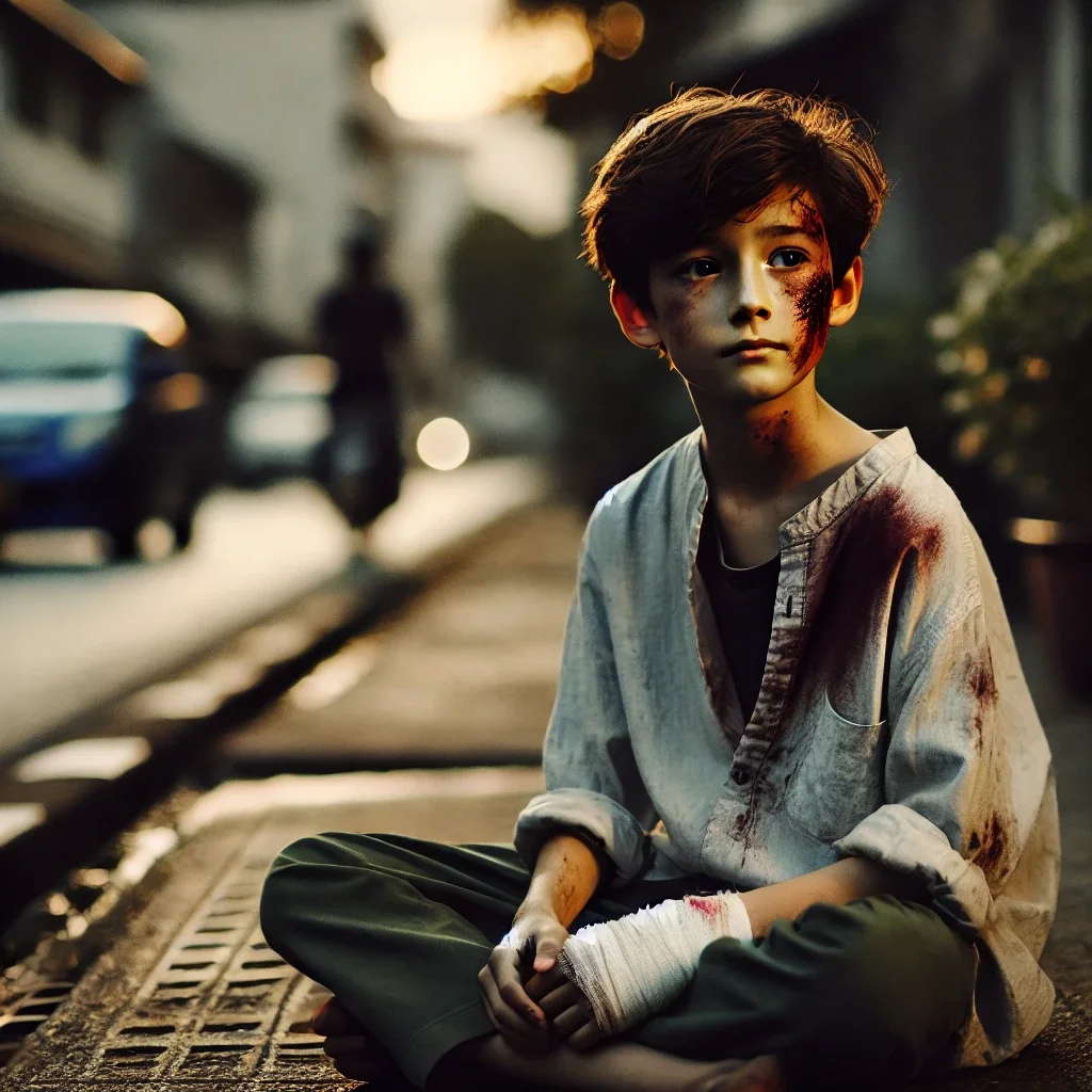 נער עם תסמונת אספרגר הוכה והושאר על המדרכה נער עם תסמונת אספרגר הוכה והושאר על המדרכה