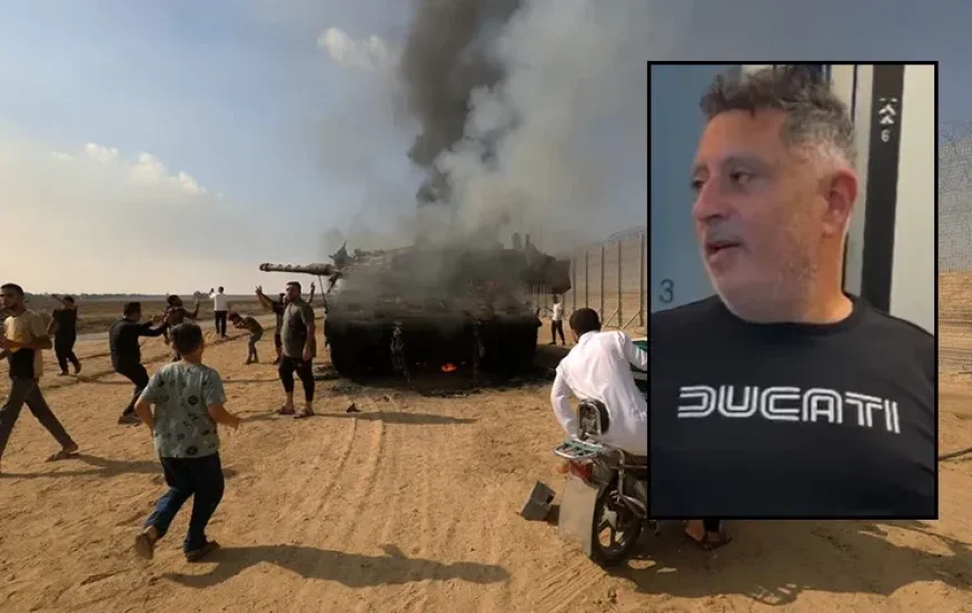 "הלב נשבר לי על הפגיעה": אבי החטופה ששוחררה מתנצל בדמעות