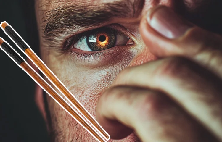 התלונן על כאבים בעין – ואז גילו שם צ'ופסטיק ענק!