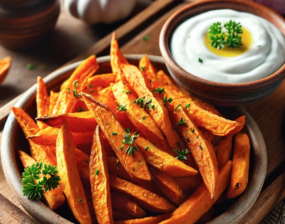 צ'יפס בטטה קריספי ובלי טיגון – המתכון שלא תפסיקו להכין