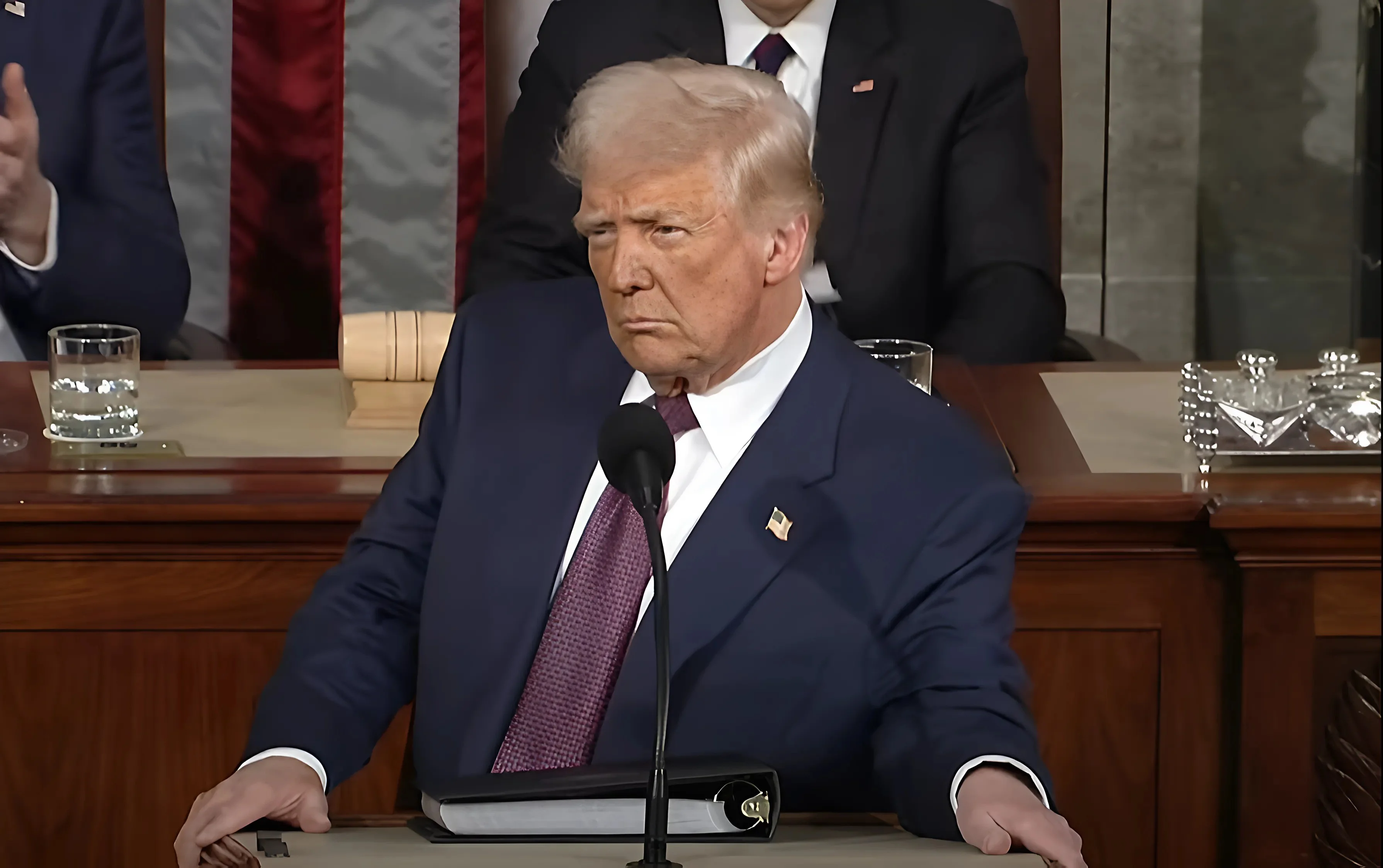 בנאום ראשון מאז חזר לבית הלבן: טראמפ מסעיר את הקונגרס