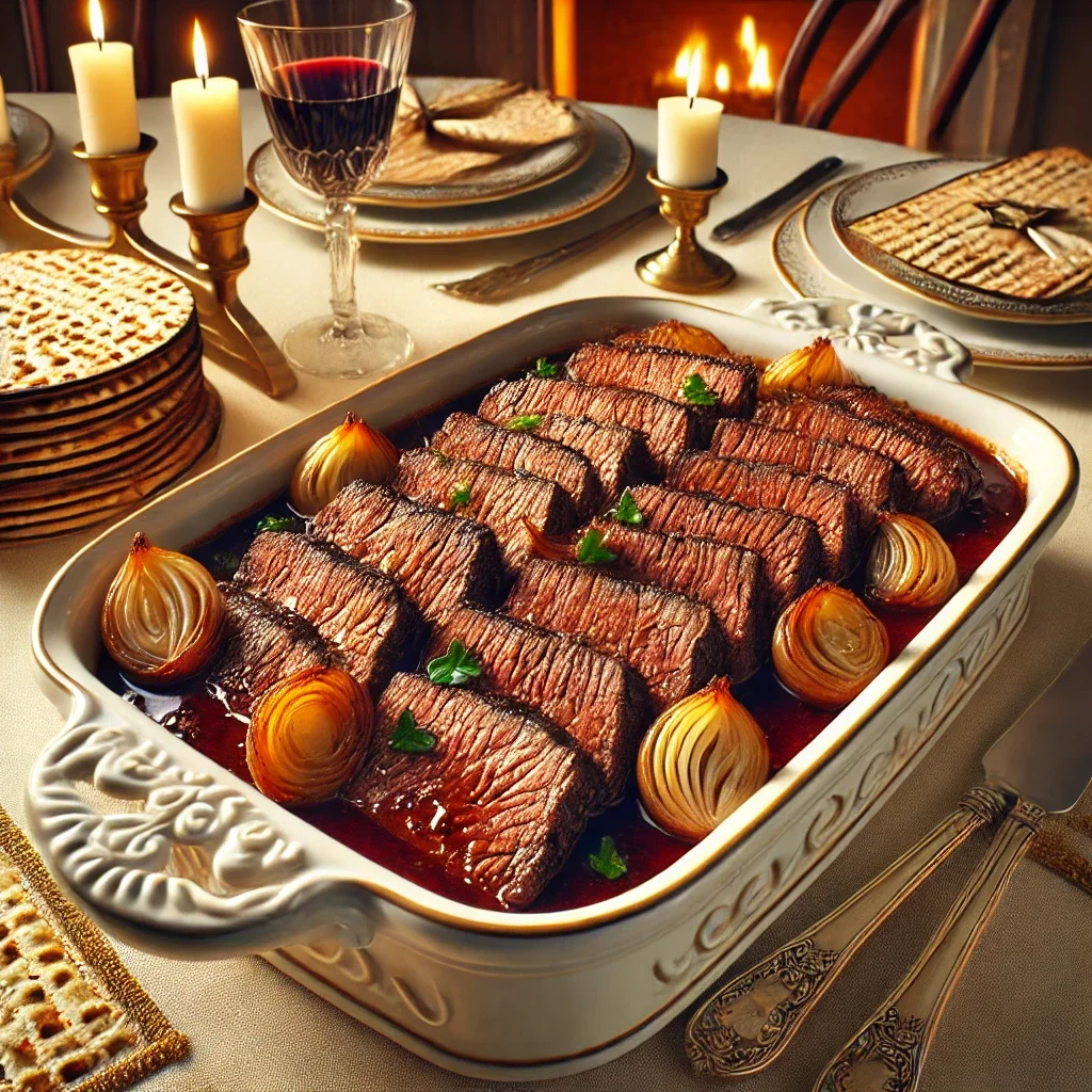 תבשיל חג מתוק ומרשים: בשר בקר רך בסילאן, יין ושום תבשיל חג מתוק ומרשים: בשר בקר רך בסילאן, יין ושום