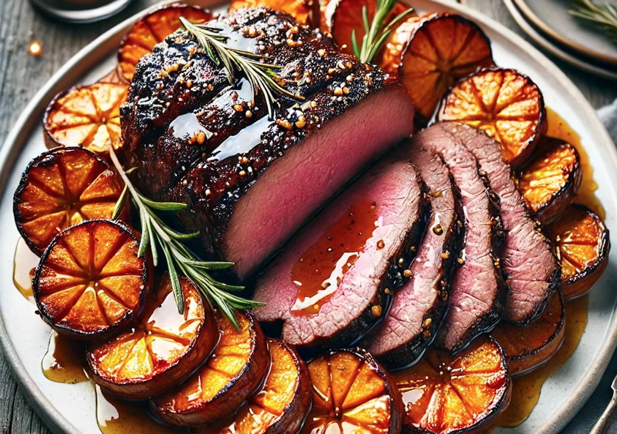 המנה שתכבוש את שולחן הסדר: רוסט שייטל עסיסי עם בטטות בניחוח קינמו