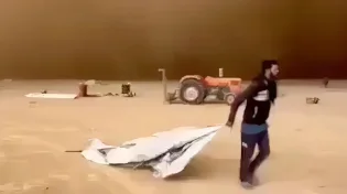 החול כיסה הכול: סופת ענק באלג'יריה