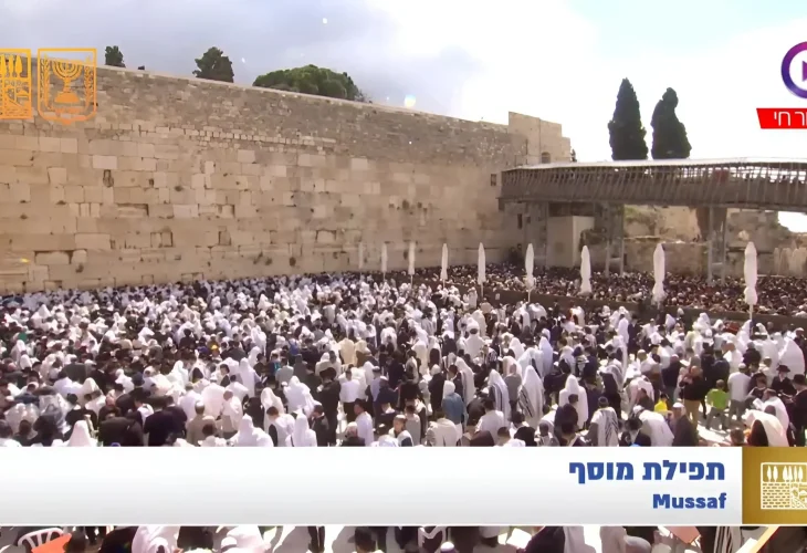 ברכת הכהנים בשידור חי מהכותל המערבי | חוה"מ פסח 2025
