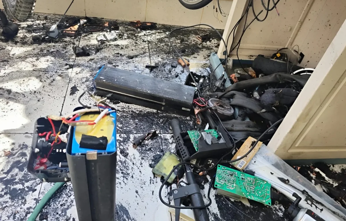 בפעם השנייה באותה הדירה: סוללה של קורקינט חשמלי התפוצצה וגרמה לשריפה