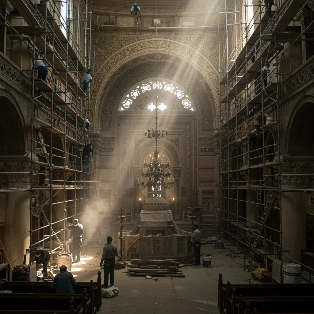 עם 40 שקל ואמונה – כך שופץ בית הכנסת בתל אביב בשווי 800 אלף שקל