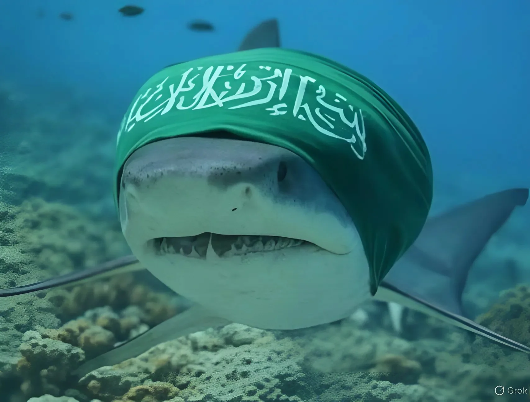 "הכריש הקסאמי": תקיפת הכריש בחדרה הופכת לסמל אנטי-ישראלי ברשתות הערביות