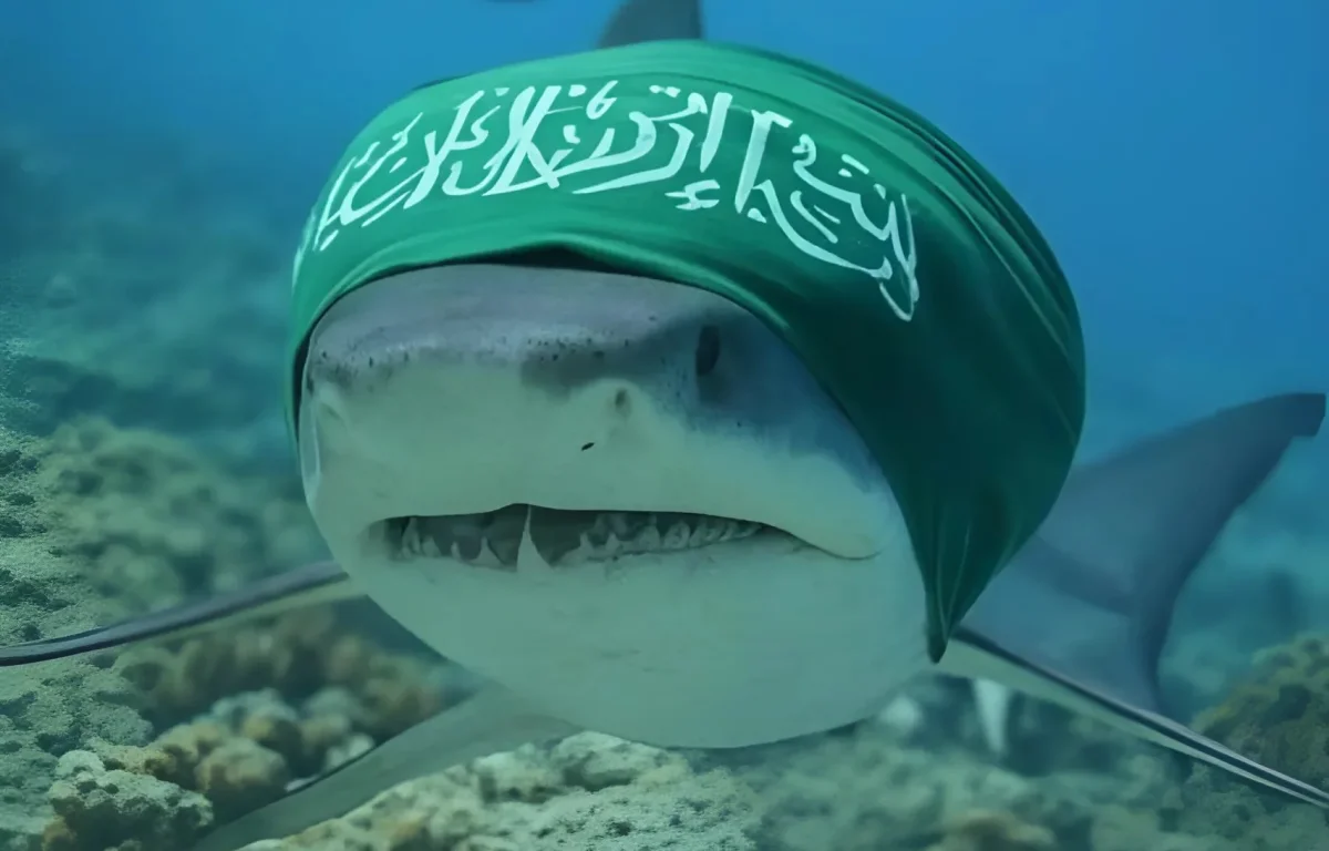 "הכריש הקסאמי": תקיפת הכריש בחדרה הופכת לסמל אנטי-ישראלי ברשתות הערביות