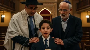 באמצע בר המצווה: הרב בן ציון אבא שאול ספג מכה