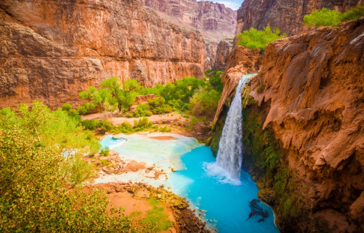 מים חיים בלב המדבר: פלא הבריאה במפלי הוואסו שבגרנד קניון מים חיים בלב המדבר: פלא הבריאה במפלי הוואסו שבגרנד קניון