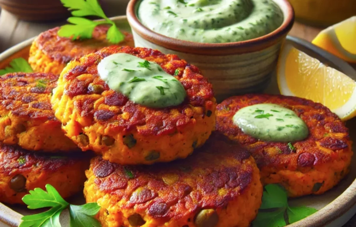 המתכון שיגרום לכולם לשכוח מבשר: לביבות בטטה-עדשים עם טחינה ירוקה שאי אפשר להפסיק לאכול המתכון שיגרום לכולם לשכוח מבשר: לביבות בטטה-עדשים עם טחינה ירוקה שאי אפשר להפסיק לאכול