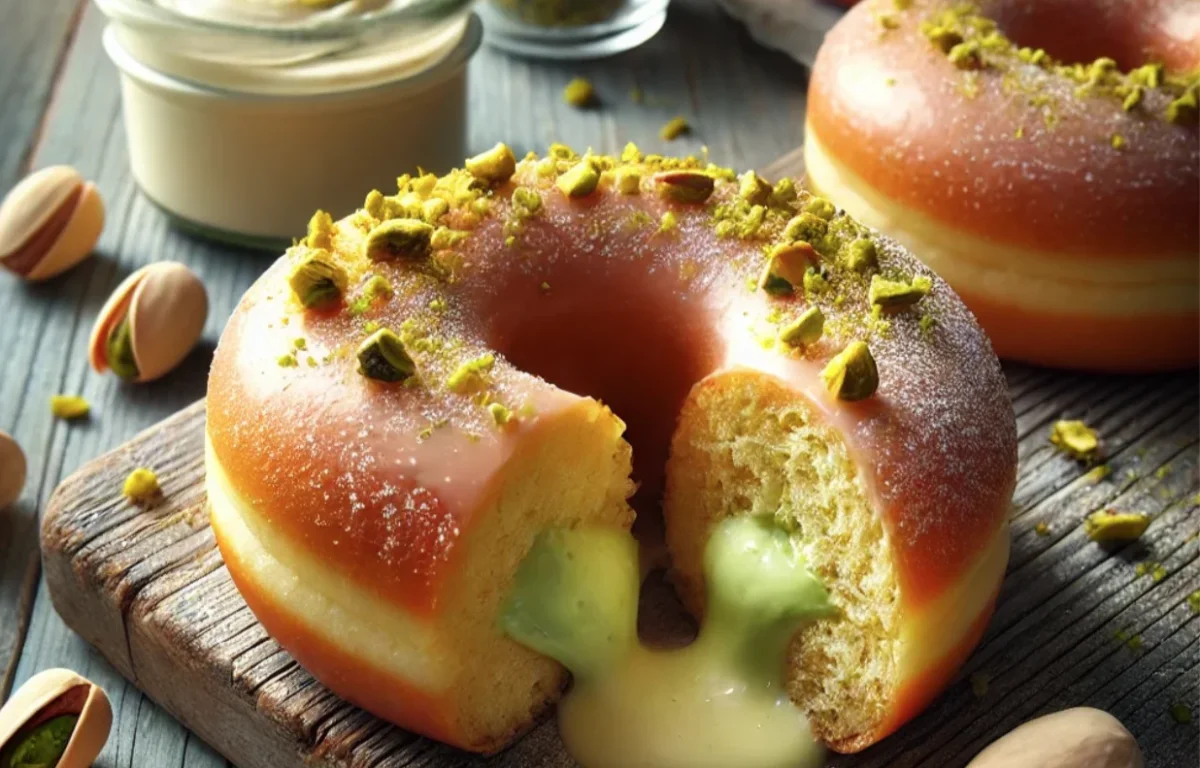 בלי טיגון, בלי מאמץ: דונאטס אפויים במילוי קרם פיסטוק שכל אחד יכול להכין