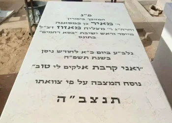 גילוי מצמרר על מצבתו של מרן הגר"מ מאזוז זצוק"ל: כך שמו ושנת הפטירה הוצפנו בפסוק אחד