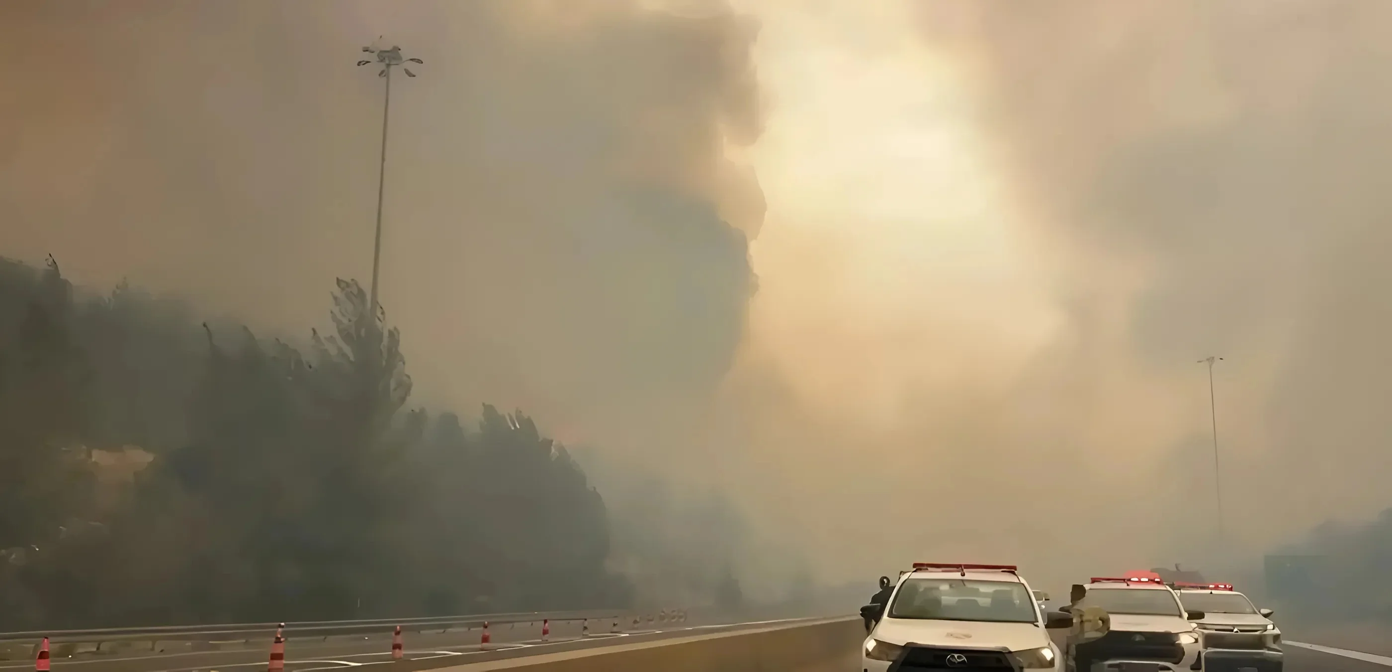 האש מתפשטת בהרי ירושלים: נהגים נמלטו מכלי הרכב, תשעה בני אדם חולצו