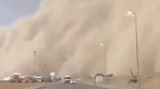 קיר של חול בולע את הכול: סופת ענק מכה בצפון סיני