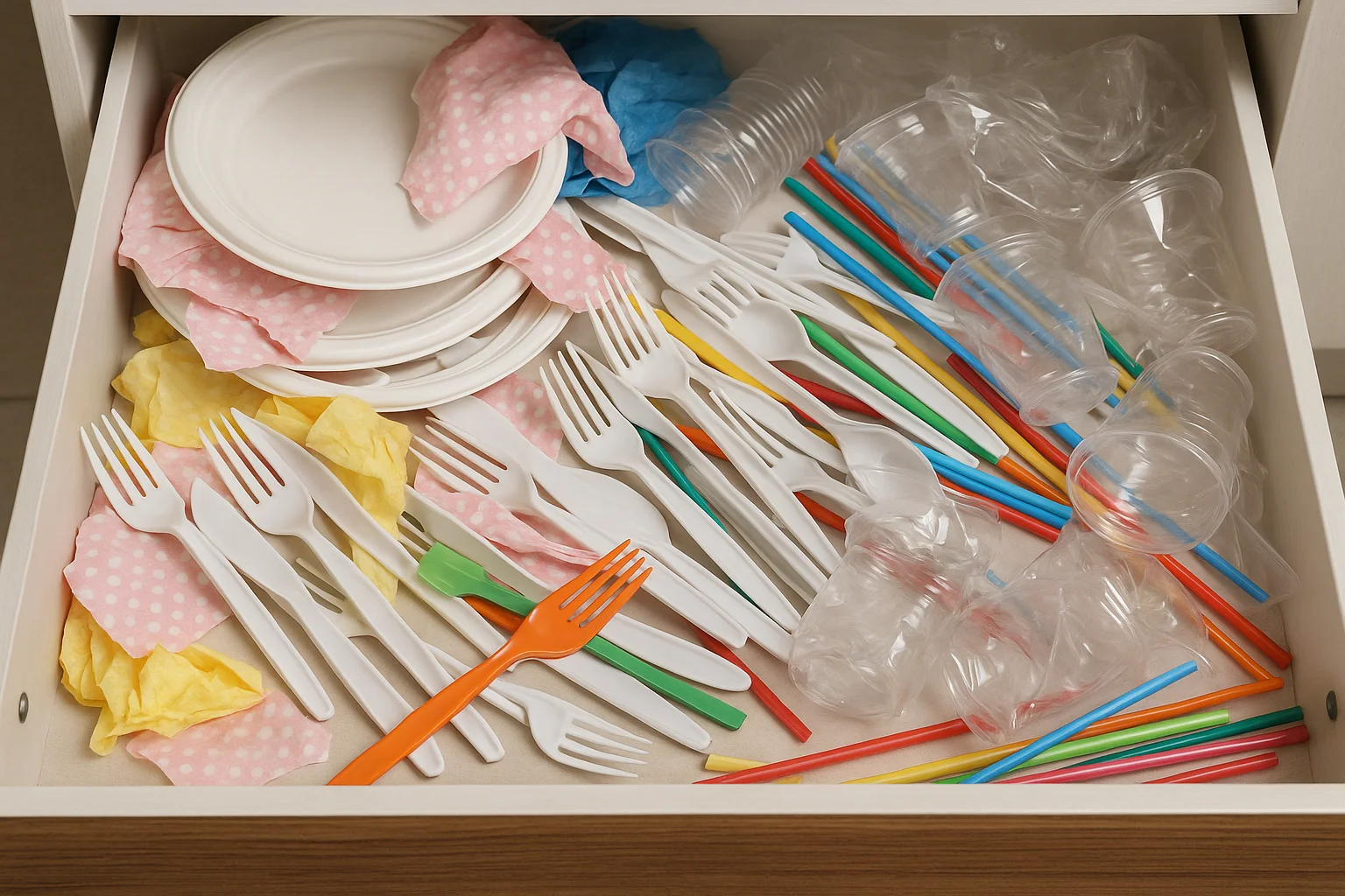 הכאוס שמתחת לשיש: למה מגירת החד"פ שלנו נראית כמו אזור אסון?