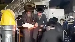 אלפי חסידים חגגו בל"ג בעומר: האדמו"ר מפיטסבורג הדליק את המדורה המרכזית בבלוז אנגלס